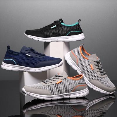 Scarpe da ginnastica leggere da uomo Scarpe casual taglie forti Scarpe da corsa estive in mesh traspirante da palestra 48
