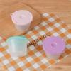 4Pcs Green Onion Fresh-Keeping Box With Lid Double-Layer Drainage Round Plastic Refrigerator Sealing Box Household