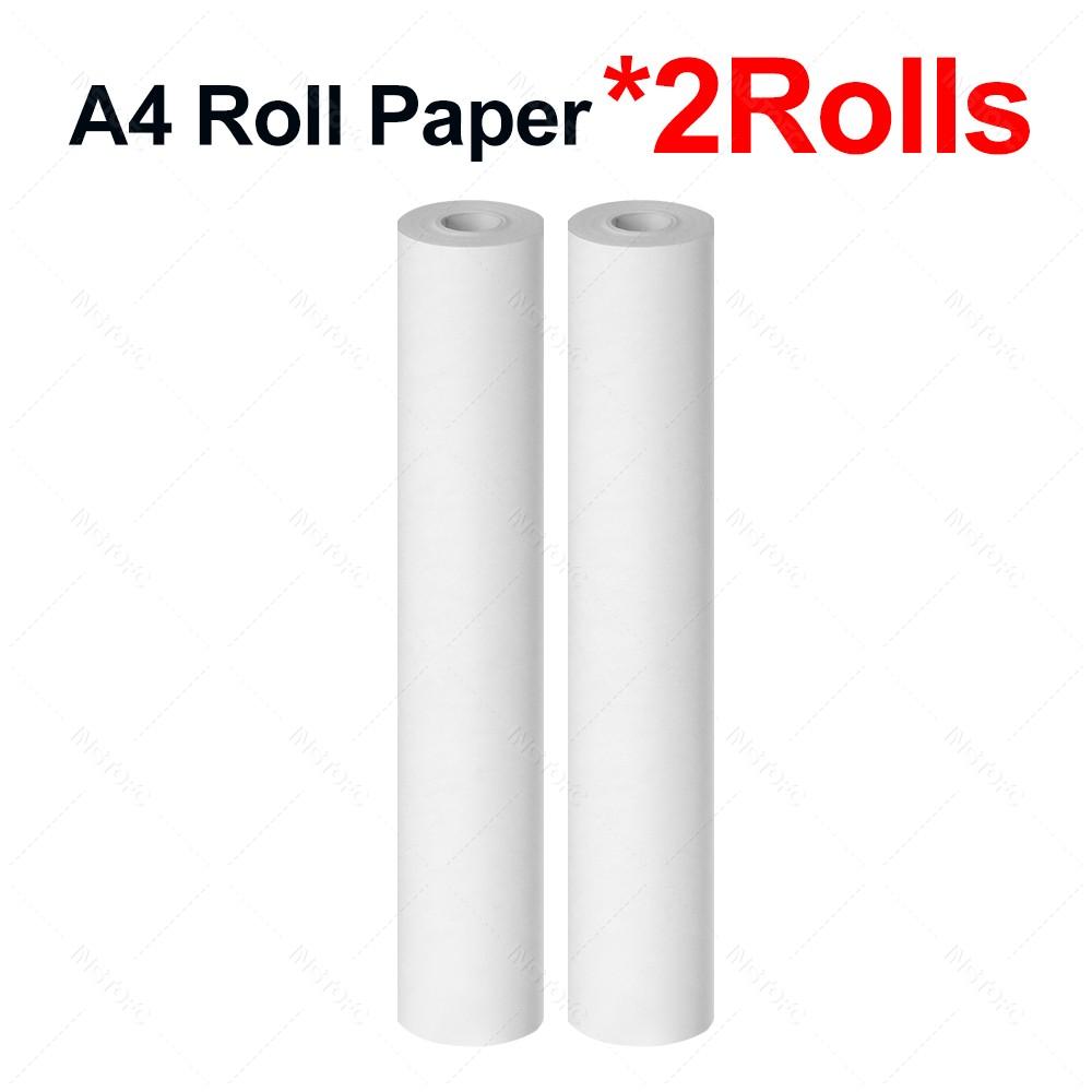 A4 Thermal Paper Rolls 210*30mm&Protective Case Anti Falling Carry Bag with Zipper for A40 Wireless Bluetooth Portable Printer