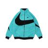 Reversible Sherpa Fleece Jacket With Large Swoosh - Limited Edition Men Jackets Blue BQ6546-301