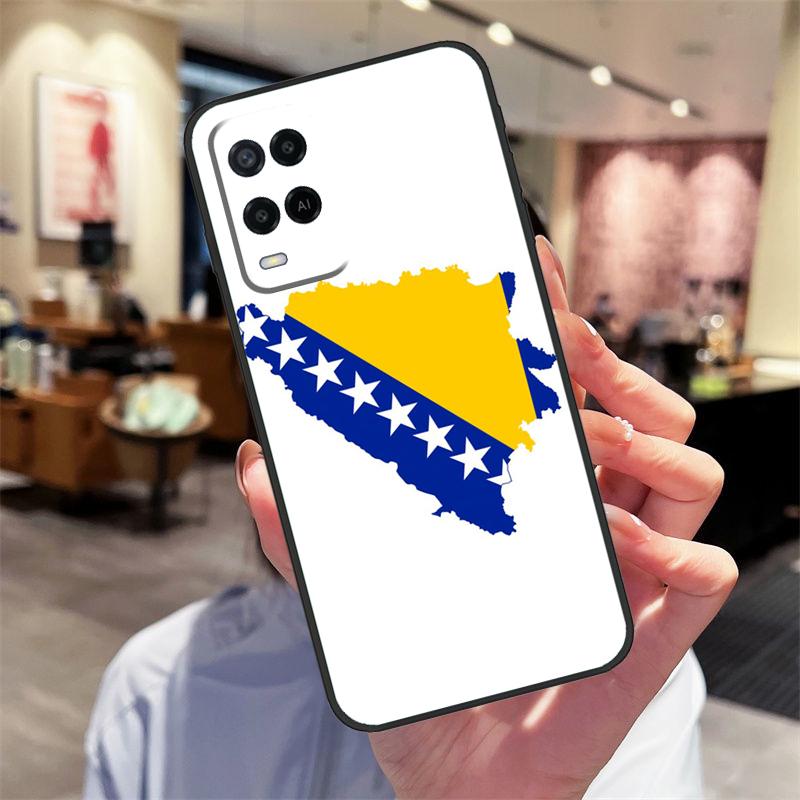 Bosnia and Herzegovina Flag Case For Oppo A17 A77 A80 A40 A60 A98 A78 A18 A38 A58 A16 A76 A96 A74 A94 A54 A57S A15 Cover