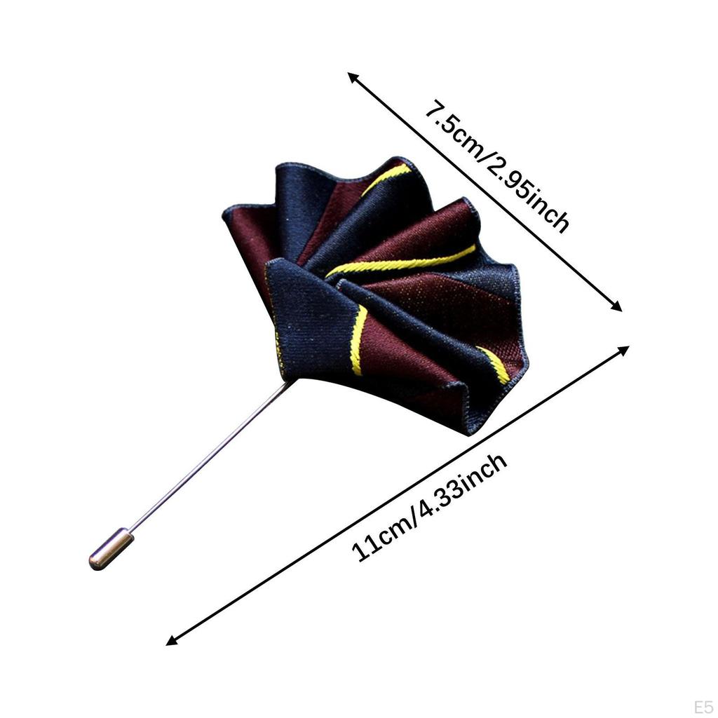 Men's Lapel Pin Chic Corsage for Ceremony Wedding Stage Performance Anniversary