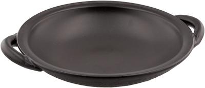 Saji Pottery Banko Ware Direct Flame Ceramic Plate with Handle, Small, Black Droplet Design, 33-101