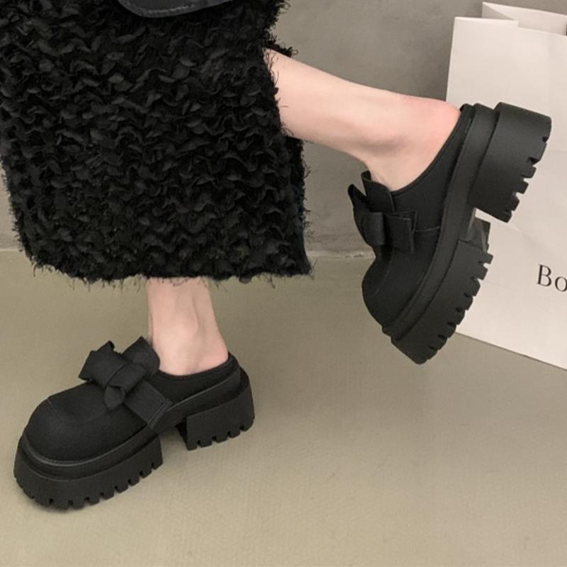 Fashion Platform Women Mules Shoes Flats Fashion Slippers Casual Cozy Dress Woman Sandals 2025 Classic Slides Slingback Sandalias Mujer