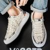 Mode Herrenmode Trend Lässige Low-Top-Sportschuhe 2025 Herbst Neu Strass-Design Bequem Vielseitig Slipper Klobige Sneaker