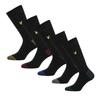 Lyle & Scott Mens Contrast Crew Socks (Pack of 5)