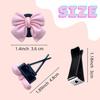 6 Pcs Pink Bow Car Air Vent Clips Coquette Cute Girly Car Decor Accessories Interior Aesthetic Decorations Charm Stuff For Women Girl