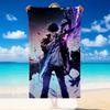 Quick Dry Beach Towel Solo Leveling Pattern, Lightweight Absorbent Towel for Pool Beach Vacation Use