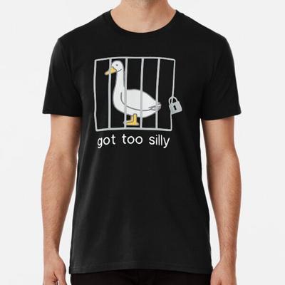 Camiseta Ganso Bobo Engraçado, Ficou Muito Bobo S-5XL Melhor Camiseta