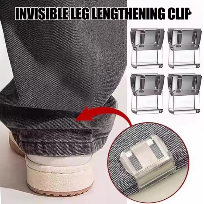Invisible Seamless Clip Shorten Pants, Anti-Slip Hem Fixing Clip, No Sew Hidden Device Anti Wrinkle, 4/10 Pcs