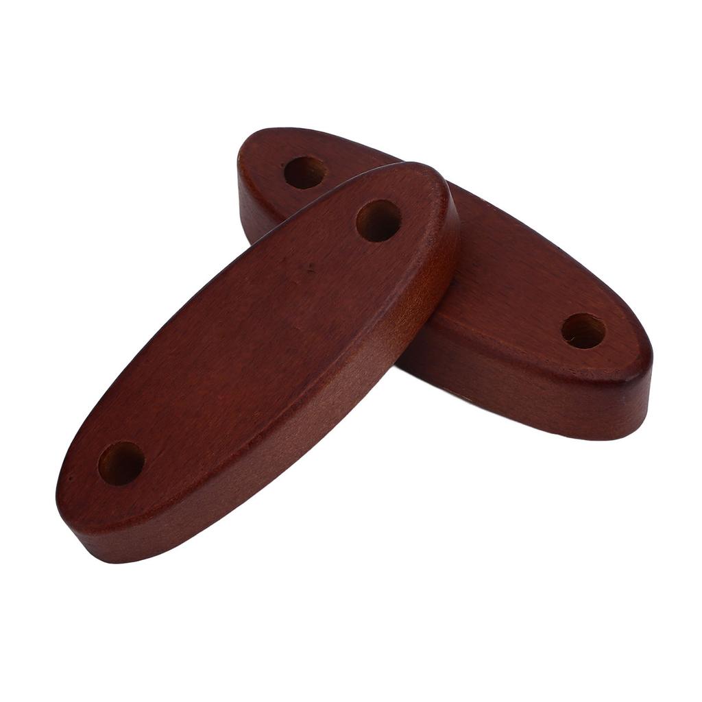 2pcs Wooden Tent Rope Buckle 8mm Windproof Rope Buckle Rope Adjustment Accessories for Camping