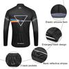 Set de maiou de ciclism Wisdom Leaves cu mânecă lungă, cu protecție 3D și reflectorizante, mărimi pentru bărbați, respirabil, absorbant al transpirației, material, negru, 3-3XL