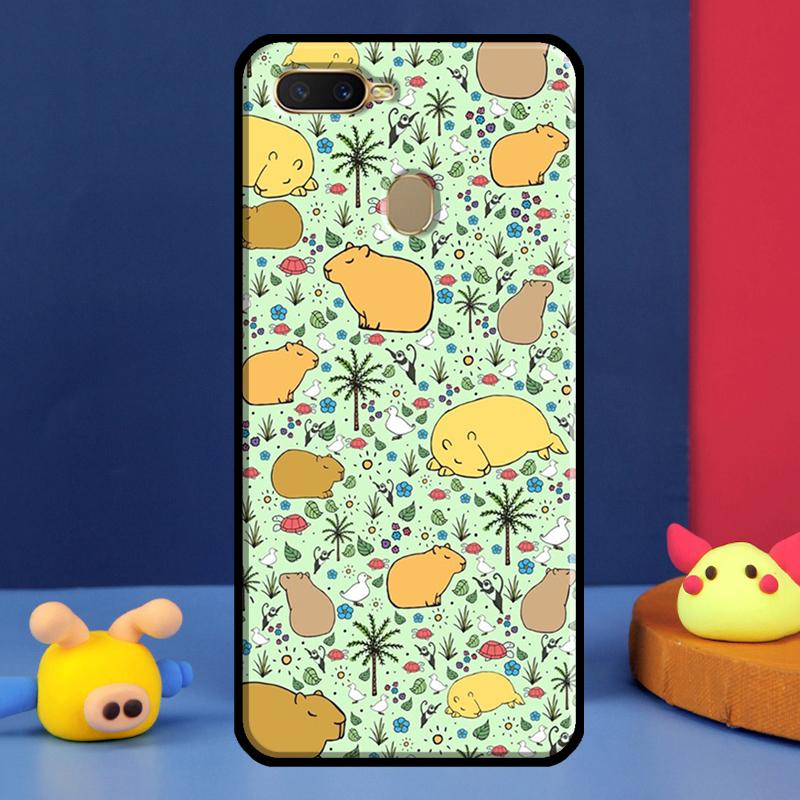 Capybara Lovely Animal For Oppo A54 A57 S A78 A58 A98 A5 A9 A91 A15 A16 A17 A52 A72 A76 A96 A74 A94 A77 Phone Case