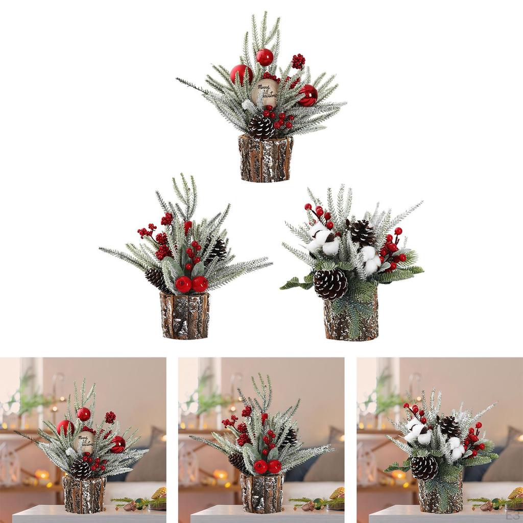 Christmas Tabletop Desktop Mini Artificial for Bar