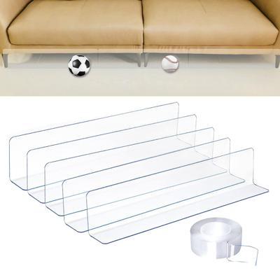 5 protectores de sofá acrílicos con cinta adhesiva fuerte, protectores transparentes debajo de la cama evitan que las cosas se metan debajo de los muebles para superficies duras
