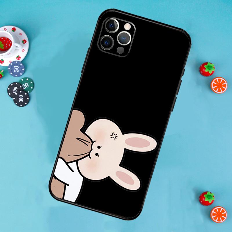 

Funny Animal Dog Cats Tiger Couple Phone Case For iPhone 17 Air 14 16 15 11 12 13 Pro Max 12 13 mini 15 16 Plus 16e Cover Funda iPhone 13 mini