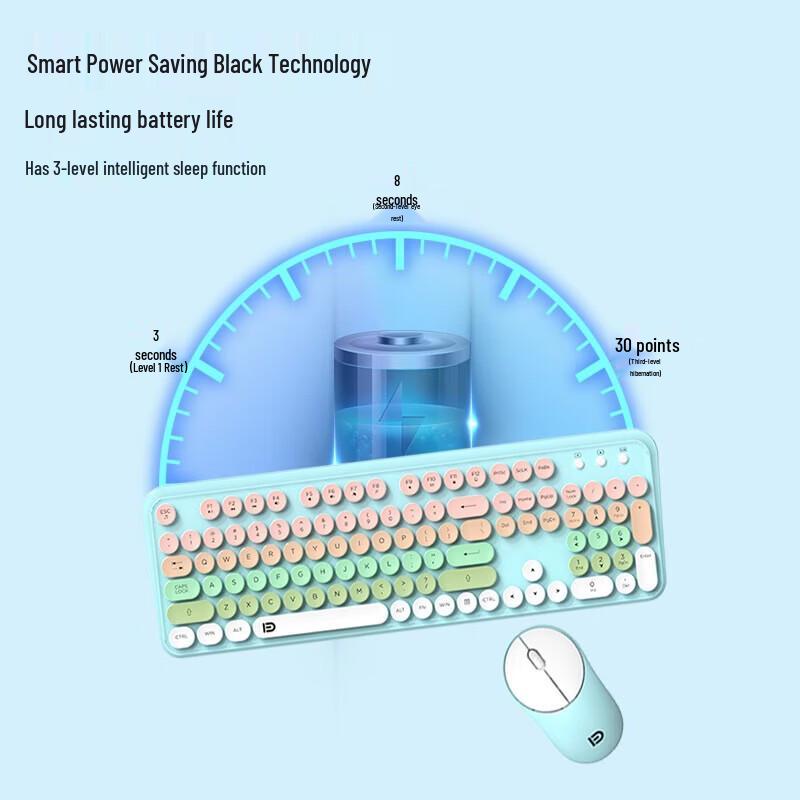 Fude EK8870 Wireless Keyboard and Mouse Combo