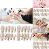 Handmade Long Floral Nail Sticker Wholesale For Women Xs S M L Pure Desire Style