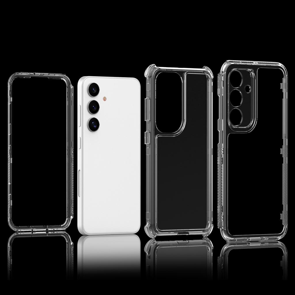 For Samsung Galaxy S25/S24 Case Anti Scratch Acrylic TPU Clear Phone Cover