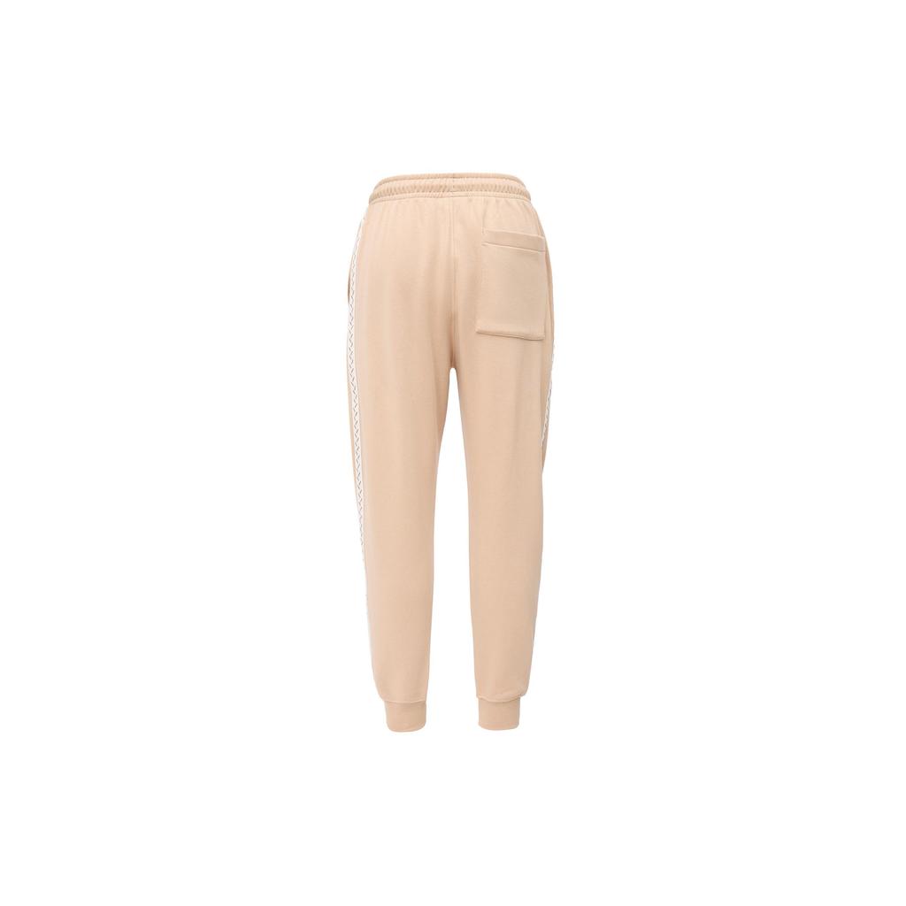 Jordan Vintage Solid Color Elastic Cuff Fleece Lined Lace Up Knitted Sweatpants Men's Brown FN6357-244