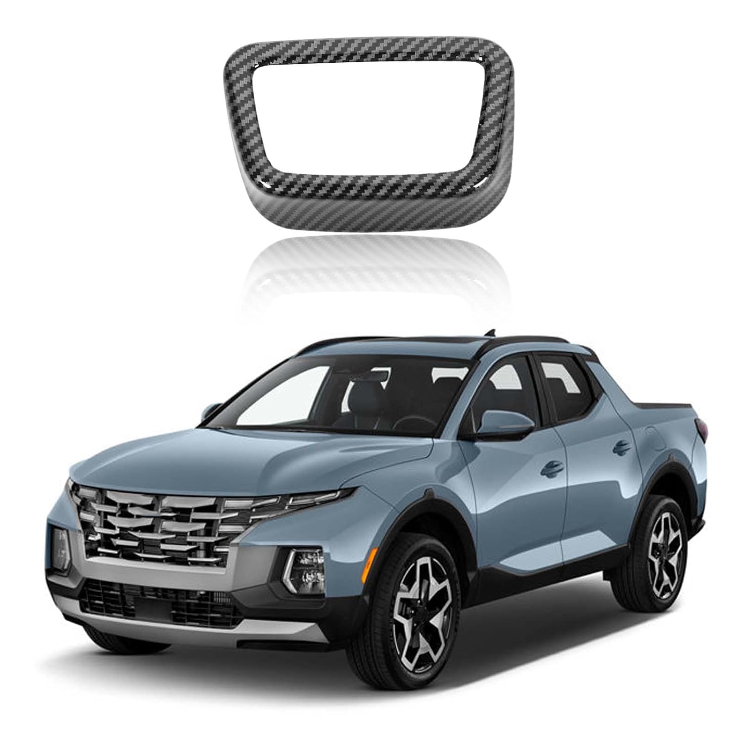 

Headlight Switch Panel Cover Trim Compatible with H-yundai Tucson/Santa Cruz 2022-2024, ABS Car Headlight Switch Button Frame Cover Decor Accessories Carbon Fiber Pattern