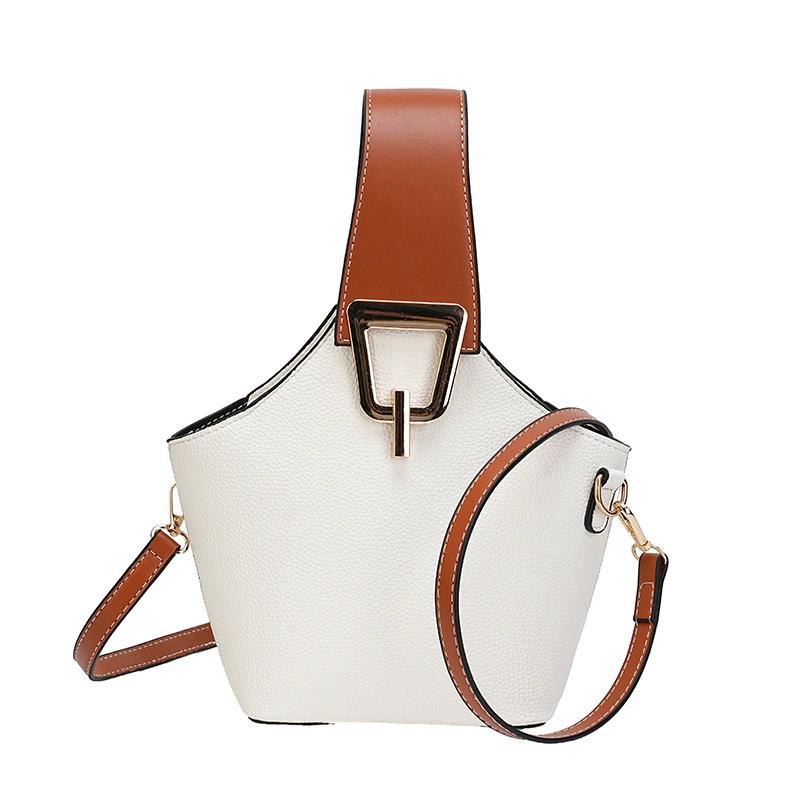 

Women s Casual PU Leather Crossbody Handbag, Solid Color Zipper Shoulder Bag for Daily Commute & Shopping белый