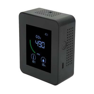Kohlendioxid-Detektor USB-Aufladung TVOC-Sensor Halbleiter Qualitätsmonitor mit Temperatur- und Feuchtigkeitsmessung