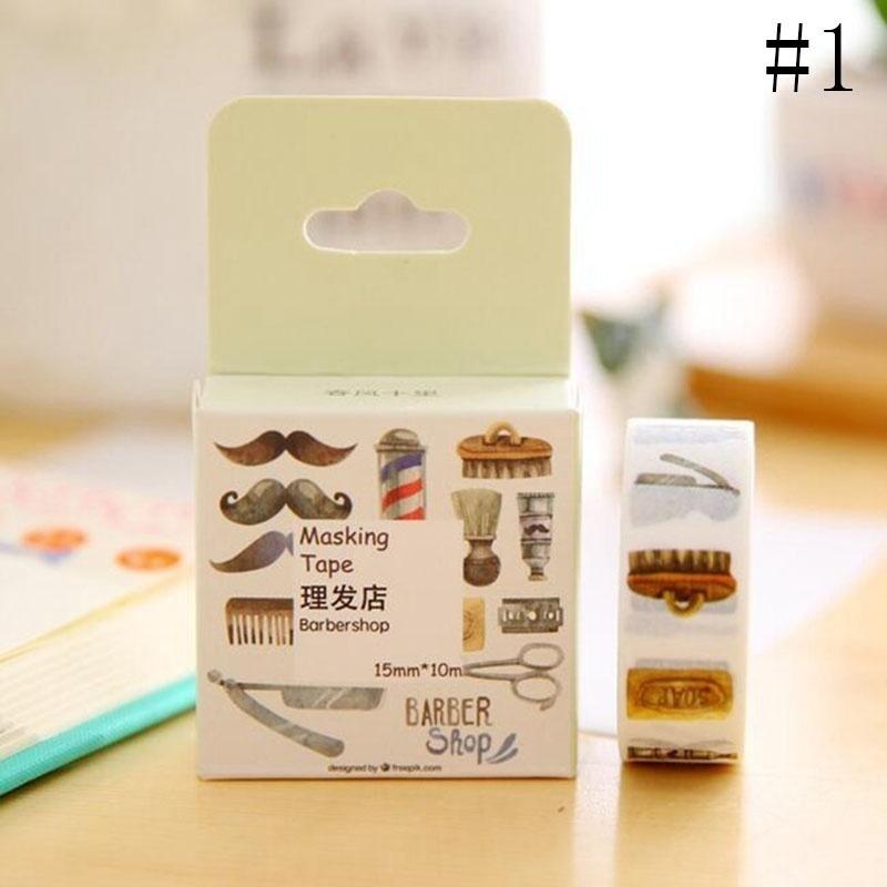 1 Pcs Printing Washi Tape Roll Decorative Sticky Paper Masking Tape Adhesive