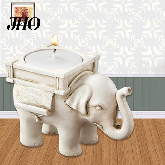 Portavelas Retro de Elefante de la Suerte para Velas de Té Candelabro Recuerdo de Boda Decoración para el Hogar