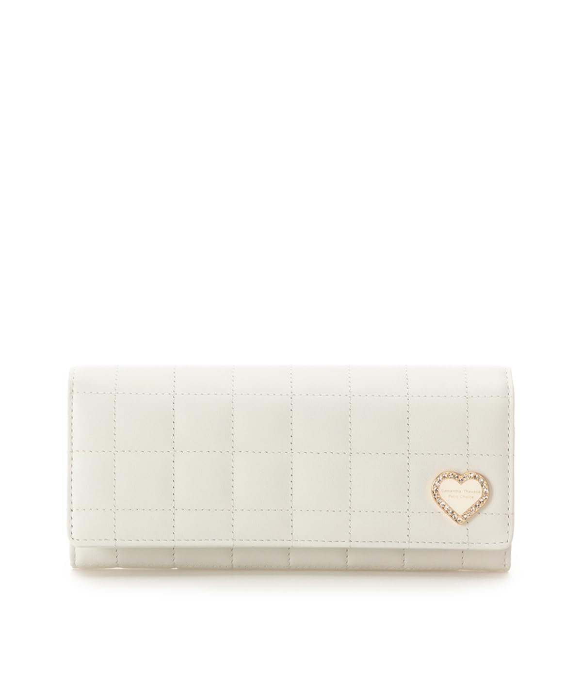 

Thavasa Petit Billfold Гладкая стеганая длинная кошелек [Samantha Choice] Женский Молочно-белый