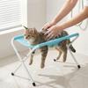 Dog Bathing Helper Pet Grooming Hammock with Stand Folding Mesh Bath Support Rectangular Cat Dog Washing Station for Nail