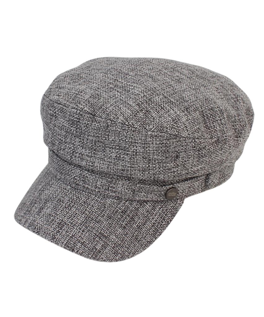 Yunibeosyeolkemiseuteuli Linen Logo Gray Marine Cap
