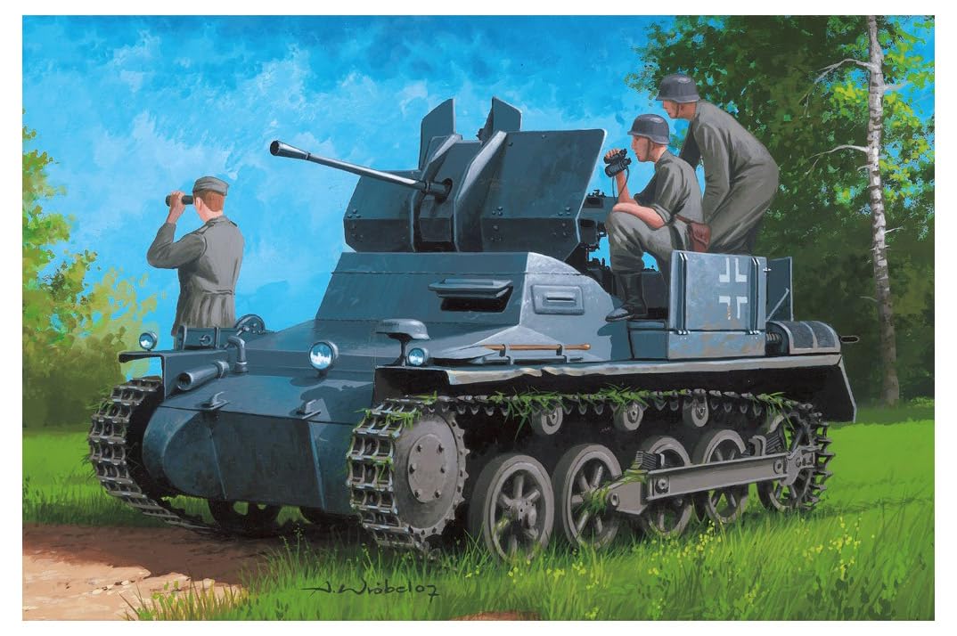

Hobby Boss 1/35 Scale German Flakpanzer I with Armor Trailer Plastic Model Kit 80147