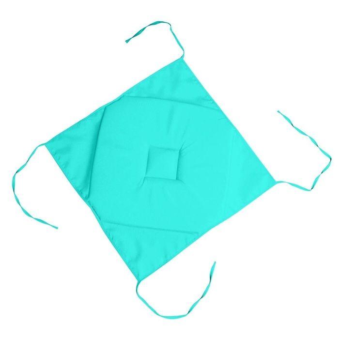 Galette de chaise 4 rabats 40 x 40 cm Nelsen celadon