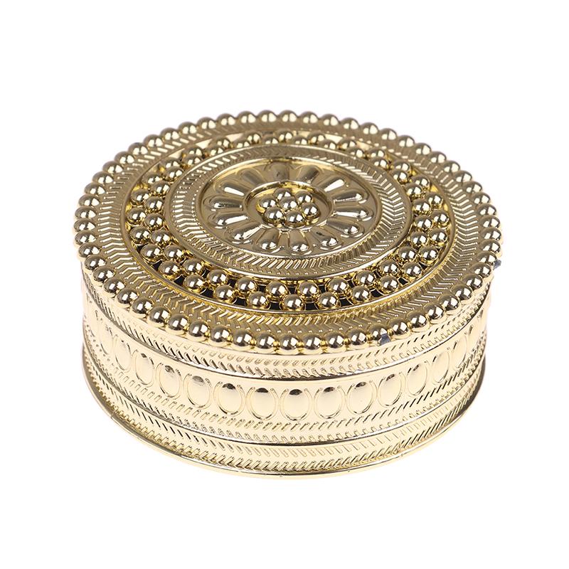Creative Plastic Round Candy Box Wedding Vintage Chocolate Gift Treat Boxes