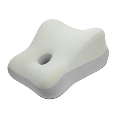 Coussin Fesses Mousse à Mémoire Design Ondulé Multifonctionnel Oreiller Fesses Moderne pour Dormir Se Reposer Surélever les Jambes