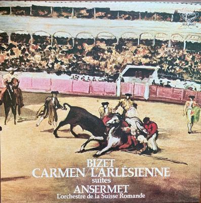 LP Record ERNEST ANSERMET LORCHESTRE DE LA   Bizet Carmen And Larlesienne Suit SLC8007 LONDON 1978 Japan Obi Classical Used