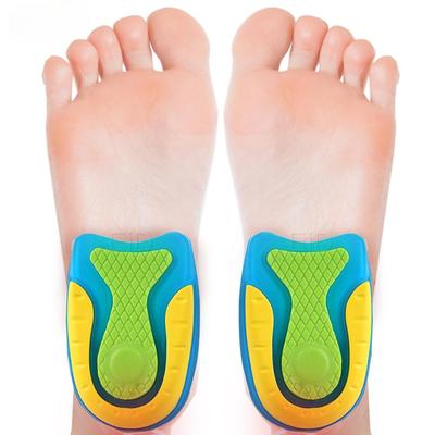 1pair Silicone Gel Heel Cushion Insoles with Ergonomic Design for Plantar Fasciitis Relief