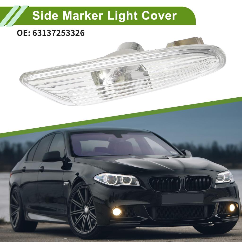 HOPESPANNER BMW Seria 3 E90 2006-2010 Nr 63137253326 Pokrywa kierunkowskazu bocznego Wodoodporna Biała Lewa