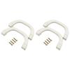Car Roof Pillar Handles, Beige Plastic, Set of 2 (Left & Right), Model MB769617.