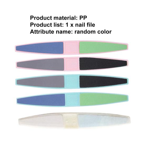 Yousheng Nail File Dual Side Reusable Grip Comfortable Ultra-Light Wide Application Labor-saving PP Material Nail File Manicures Pedicure Tools Nail