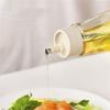 Efficient Oil Dispenser with Controlled Pour Spout Portable Glass and Steel Oil Bottle Dispenser for Kitchen