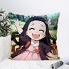 Nezuko Animation Demo Slayer Blade PillowCase Square Pillow Bedroom Sofa Leisure Comfort Cushion Car Living Room Home Decoration