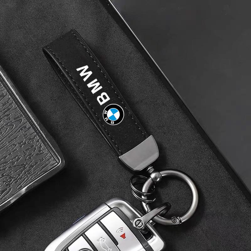 Car Styling Emblem Alloy Keyring Suede Leather Keychain For BMW M E46 E90 E60 F30 G20 X1 X2 X3 X4 X5 X6 X7 i3 i4 i5 i7 M2 M4 jbvr38
