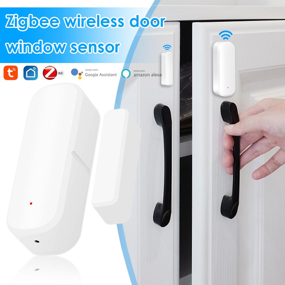 

Tuya Zigbee WiFi Дверной датчик Умный датчик окна Датчик сигнализации Детектор работы с Alexa Google Home