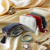5-Layer Jewelry Storage Bag, Velvet Jewelry Pouch Bags for Watch Bracelet Rings Earring Crystal, Portable Travel Jewelry Case