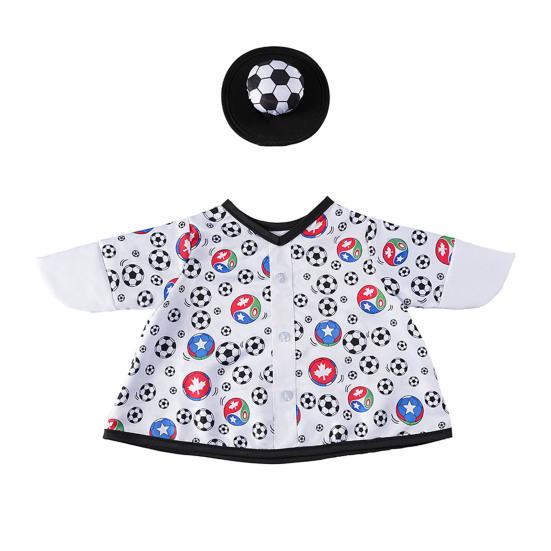 Fußball-Gans-Outfit für 23 Zoll Porzellan-Gans-Statue Fußball-Spieltag Gans Kleidung und Hut Set für Außenbereich Terrasse Rasen Hof Dekoration