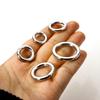 1 Piece 304 Stainless Steel Bolt Spring Ring Clasps Round Silver Color Polished Jump Rings DIY Necklace Bracelet Jewelry Making
