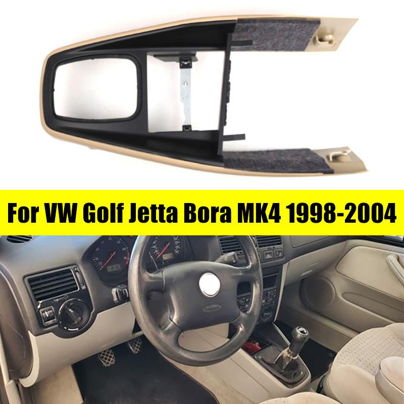 LHD-Auto-Armlehnenkasten, Mittelkanalverkleidung für VW Golf Jetta Bora MK4 1998–2004, Mittelkanal-Handbremsen-Fronthandlaufkastenabdeckung