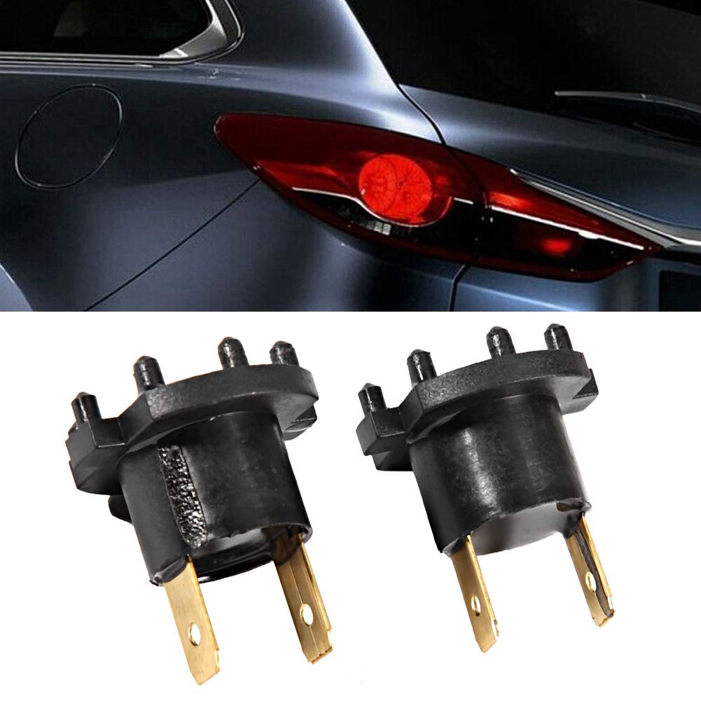 KIMISS Car Headlight Socket Holder, B28V510A3 1 Pair Replacement Headlight Bulb Socket Adapter Holder